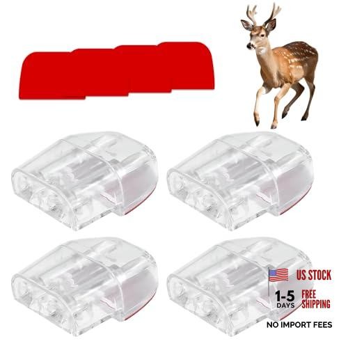 Deer Whistles for Car, Deer Warning Device with Adhesive 4 PCS Transparent