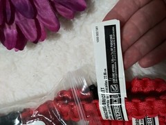 Everbuilt 9 Inch 8 pack Paracord Bracelet red solid NEW IN PACKAGE