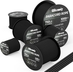 Paracord Rope 750lb Parachute Cord 4MM 12-Strand para Cord – Heavy Duty Spool St