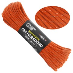 ATWOOD USA Reflective Paracord 550 Type III 7Strand 4mm AUTHENTIC small batch