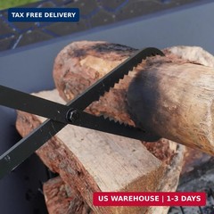 Firewood Tongs 28in Heavy Duty Fire Tongs for Fire Pit Bonfire Campfire Outdoor