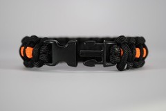 550 Paracord Survival Bracelet Cobra Thin Line Tough Mudder «Made in the USA»