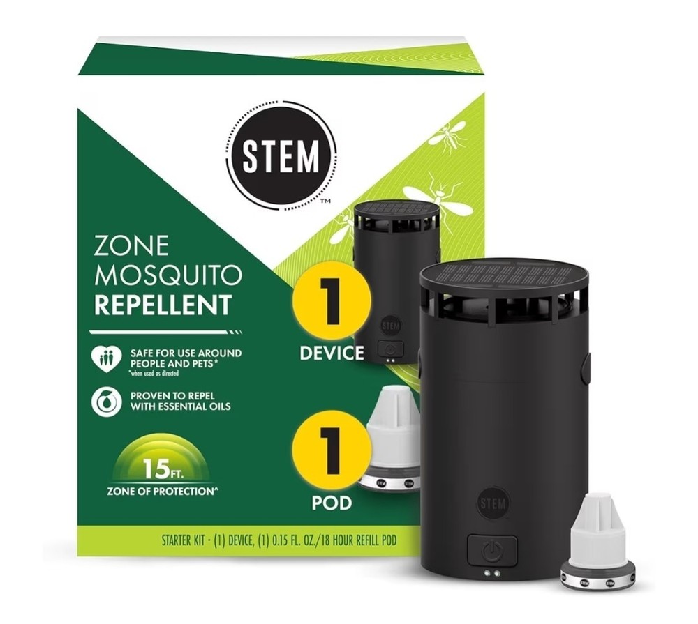 STEM Zone Mosquito Repellent Device, Easy-to-Use Outdoor Insect Protection with