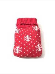 Reusable Hand Warmer- Holidays Christmas Knit- Microwave. Red Snow Flake. Cute!