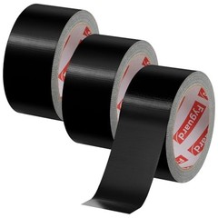 3 Pack Duct Tape 1.89 Inch x 60 Yard Total Heavy Duty 8.27Mil Waterproof Black