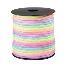 550lb Paracord Spools – 7 Strand Type III Tactical 100 ft Pastel Rainbow