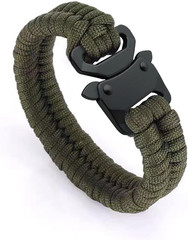 Paracord Bracelet Buckles 2 Pack Metal Side Quick Release Tactical Belt Buckl…