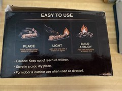 Accecraft Fire Starter Open Box, 72 Fire Starters for Fireplace, Camping,