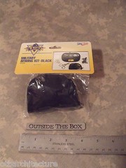 US Military Sewing Kit, BLACK Nylon, w/Folding Scissors, Emergency/Survival, EDC