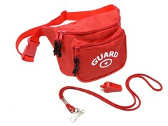 Guard Fanny Pack Whistle with Lanyard Equipment Set – First Aid Hip Pack with…