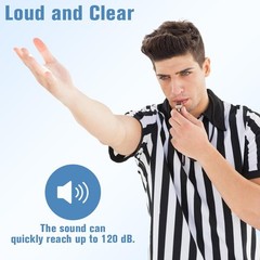 Plastic Whistles with Lanyard, 4 Pack Sports Whistle for Coach, Referee, School