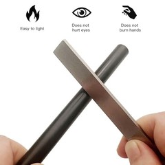 6PCS 3.94″ Ferro Rod Striker Scraper Stainless Steel Light Fire Striker for