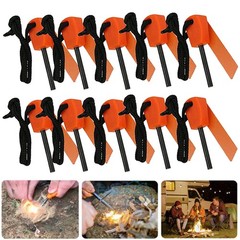 Lot Outdoor Survival Magnesium Rod Fire Starter Emergency Striker Flint for Camp
