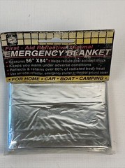 Vintage Emergency Survival Blanket Thermal Blanket 52×84 & 56×84 Inches New NOS