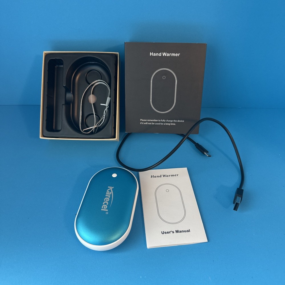 KARECEL RECHARGABLE HAND WARMER And Charger