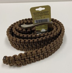 Stone River 550 lb Paracord Survival Belt Size Small 28-32 Waist Coyote SRG1SBSO
