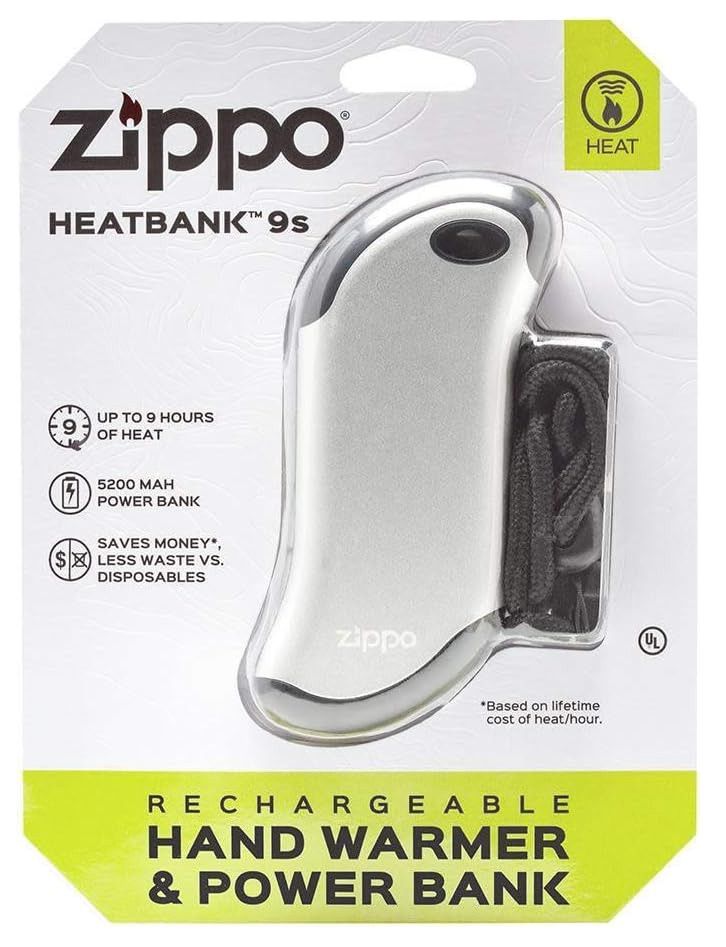 Zippo Heatbank 9s Rechargeable Hand Warmer and 5200 MAH Power Bank