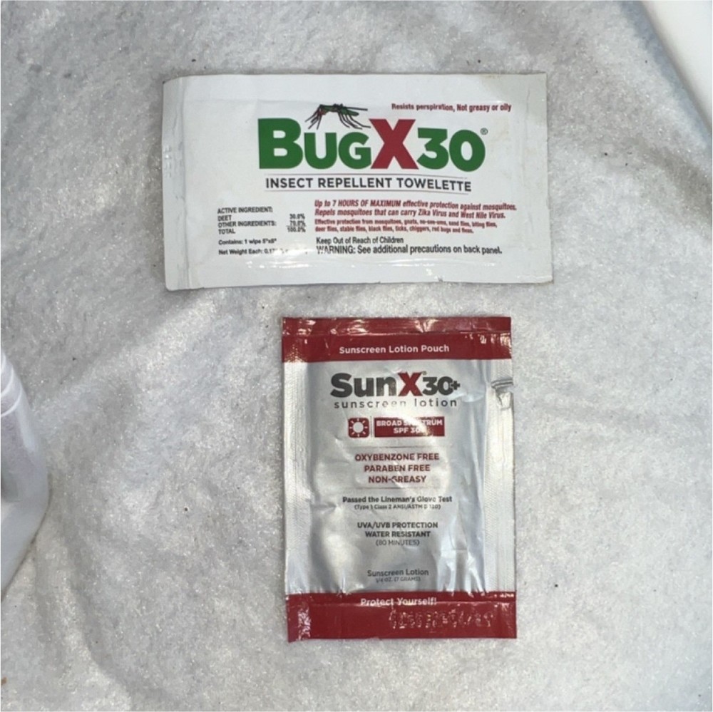 BugX30 Insect Repellent Bug & Fly 7 Hrs Protection & SPF 30 Sunscreen samples