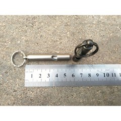 2 PCS Emergency Hiking Camping Survival Stainless Steel Loud Whistle with Key…