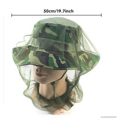 Mosquito Head Net 6 Pack Fine Mesh Face Mask Hat Cover Camping Hiking Fishing