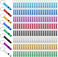 Extra Loud Survival Whistle 200Pcs Bulk Aluminum Multicolor
