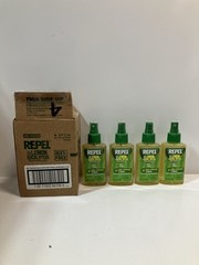 4 Repel Plant-Based Lemon Eucalyptus Insect Repellent 4 Ounces, Repels Mosquito