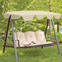 Two Or Three Seater Waterproof Oxford Fabric Canopy For Garden Swing Seat Cover
