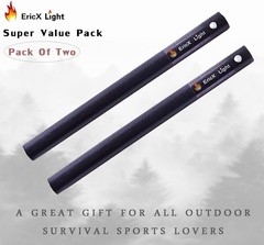 2 PCS 1/2 Inch x 6 Inch Ferrocerium Rods – Ultimate Fire Starter for Survival