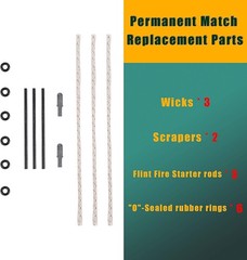 YUSUD Permanent Match Accessories, Never Ending Matchstick Parts, Forever Matche
