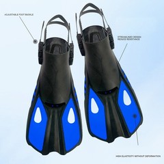 Comfortable For snorkeling Fins Designed to Minimize Friction Discomfort