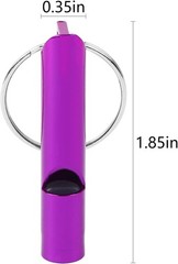 12 Pcs Emergency Whistle Aluminum Safety Survival Keychain for Camping Hiking
