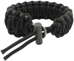 NEW SEALED Bison Design S3 Flint and Knife Survival Paracord Bracelet