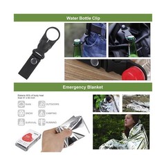 Gift for Men Dad Husband Him, Survival Kit 17 in 1, Survival Gear Tool Cool G…