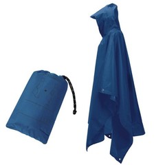 Adult Multipurpose Raincoat with Hood Waterproof PU Coating for Fishing Camping
