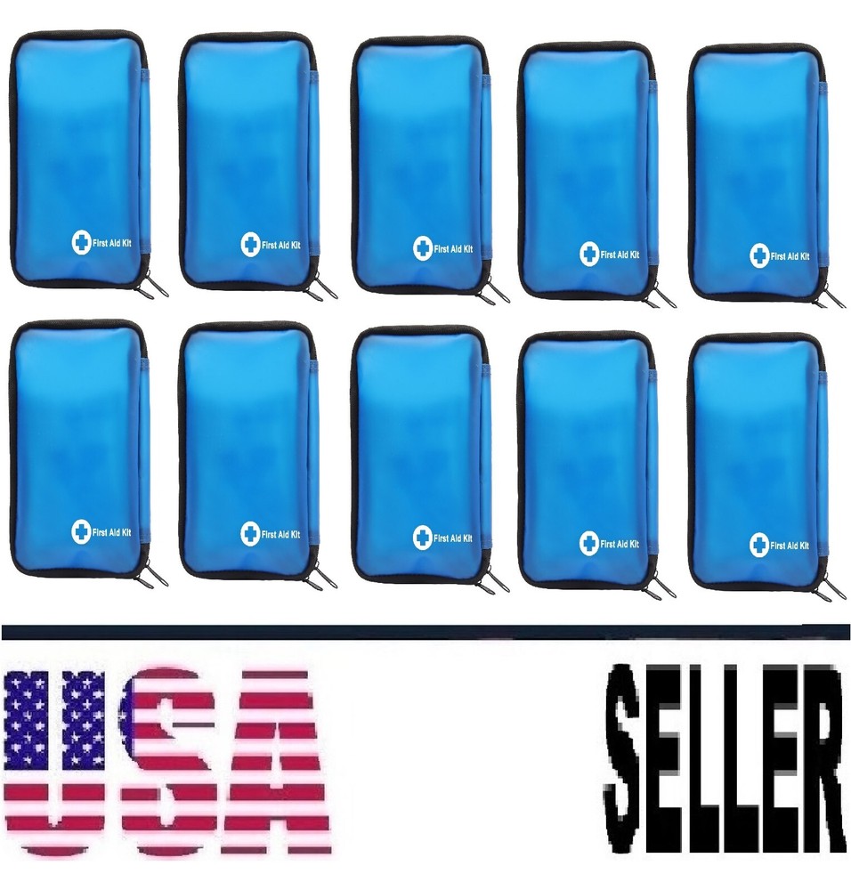 131 Pcs First Aid Kit Medical Emergency Trauma Military Survival Travel 10 Sets