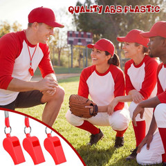 Whistle for Adults with Lanyard Plastic Safety Emergency Whistle Survival Loud f