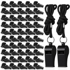 100 Pcs Whistle, Outdoor Sports Whistles with Lanyard, 120dB Very Loud Sound …