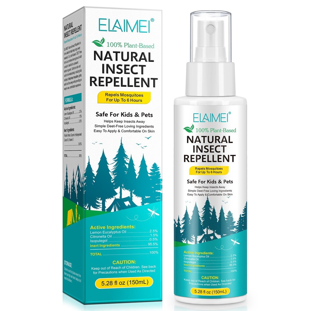 NATURAL Mosquito, Tick, and Insect Repellent with Natural Essential Oils FAMILY