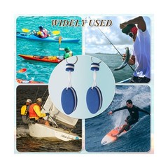 Floating Keychain for Boat Keys Float Buoy Boat Key Rings 2PCS Oval Shaped Fo…
