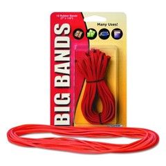 Alliance Rubber Big Bands 12 Pack 7-Inch X 1/8-Inch Red 12-Count,