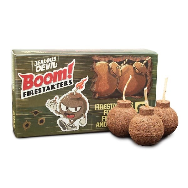 Jealous Devil Boom Firestarter For Grills Fireplaces And Camping 8-Pack X 2