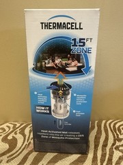 Thermacell Fuel-ZoneGuard Base Fuel Powered Mosquito Repeller DEET Free Black