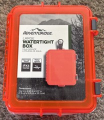 Large Watertight Box Orange Waterproof Camping Survival Gear