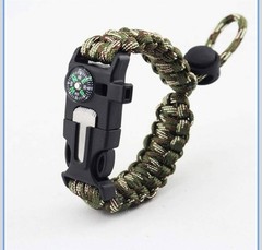 Adjustable Lifesaving Bracelet Compass Whistle – A0024