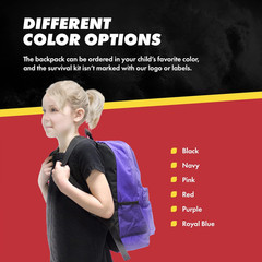 Deluxe 72-Hour Emergency Survival Kit for Kids – Keep Them Safe!
