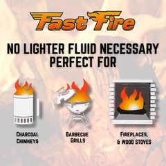 Odorless Fire Starter Cubes – Individually Wrapped Cubes for Grills, Fire Pit…