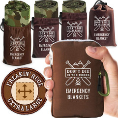 – Freakin’ Huge Emergency Blankets [4-Pack] Extra Large Thermal Mylar Space Blan