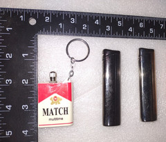 3 Vintage Cigarette Lighters not working & 1 MATCH Multitime