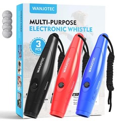 WANJOTEC Electronic Whistle 3 Pack, 3 Adjustable Tones, Maximum Volume 130dB …