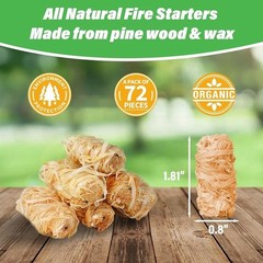 Natural Fire Starters 150pcs Eco-Friendly Charcoal Grill Campfire Tumbleweed New